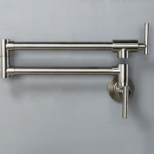 Robinet de cuisine rabattable - Argenté - Laiton